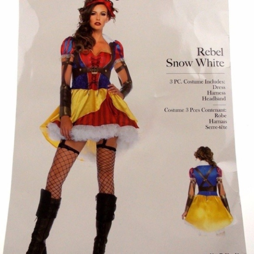 Leg Avenue Women's Rebel Snow White (used)